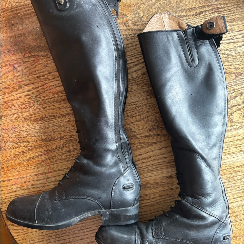 Ariat black Leather Tall Riding Boots